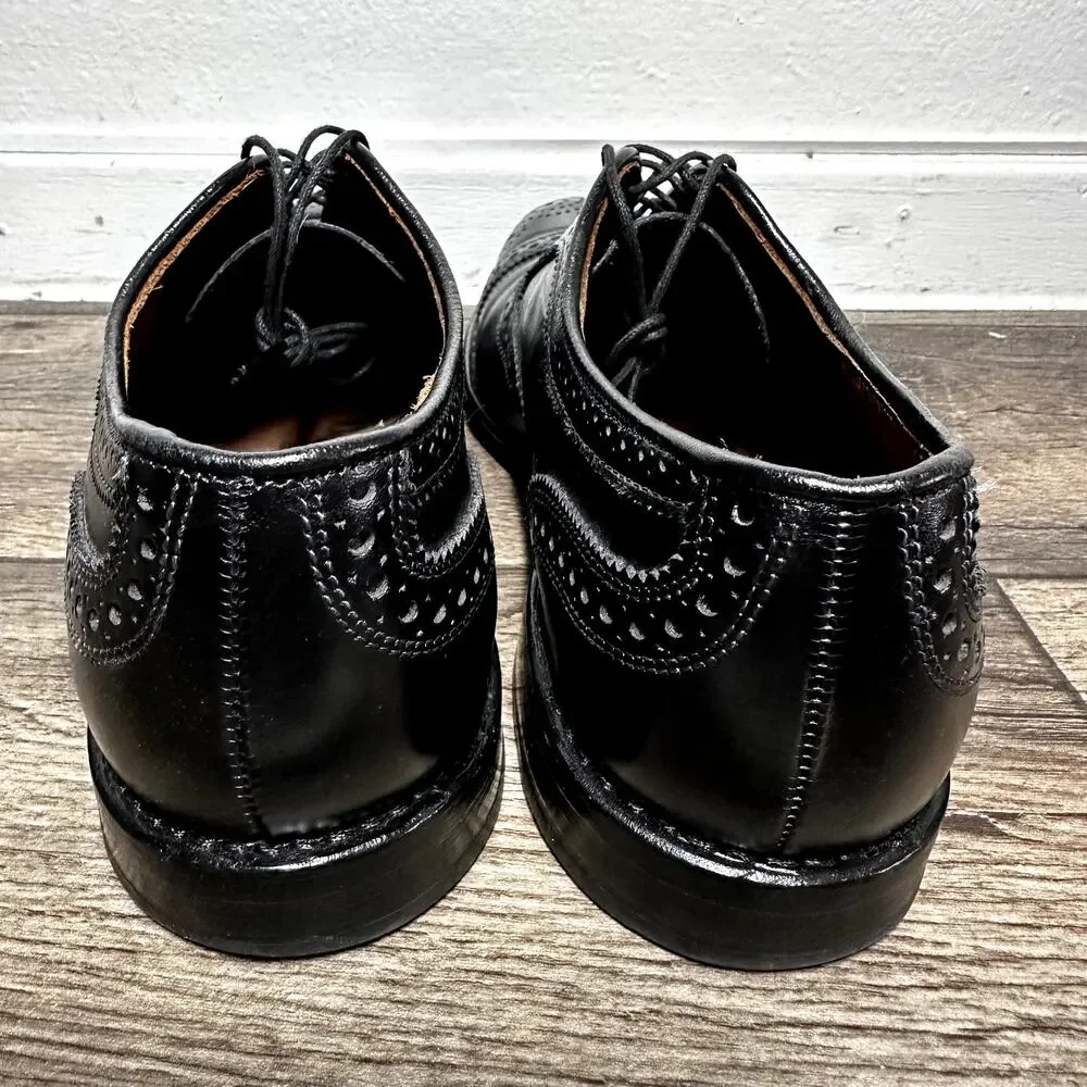 Allen Edmonds Strand Oxford Made in USA Shoes Cap Toe Lace Up Leather Black 9